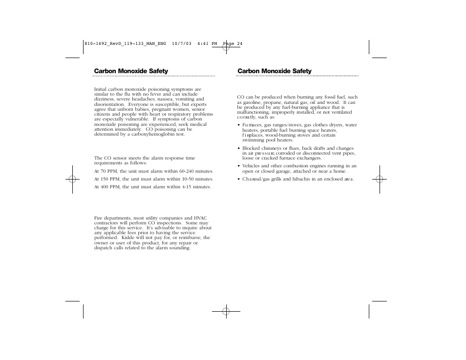 Kidde KN-COSM-IBCA User Manual | Page 14 / 18