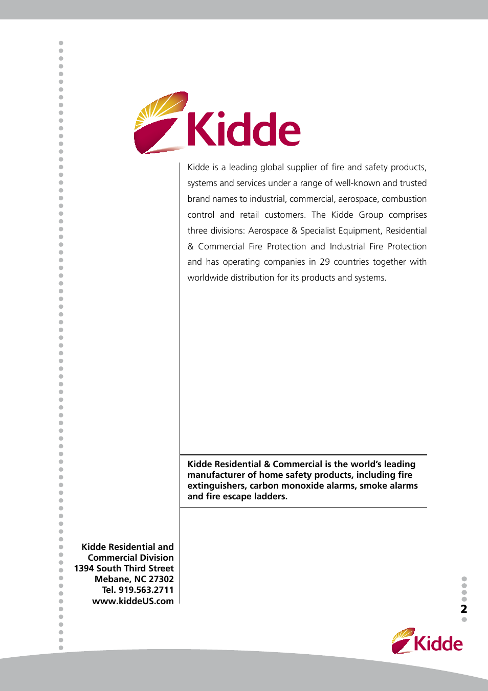 Kidde XL2.5MP User Manual | Page 2 / 4