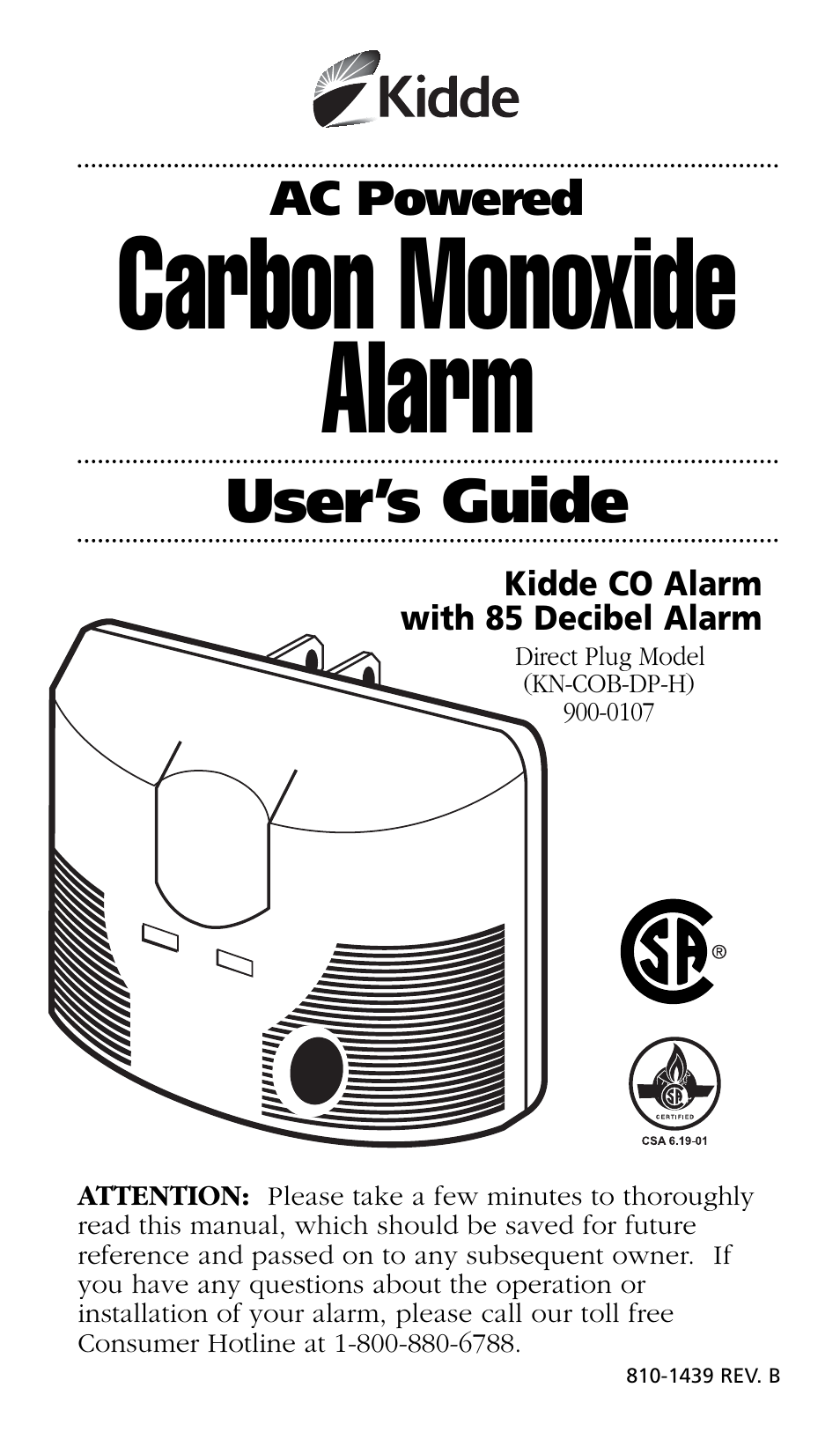 Kidde KN-COB-DP-H User Manual | 19 pages