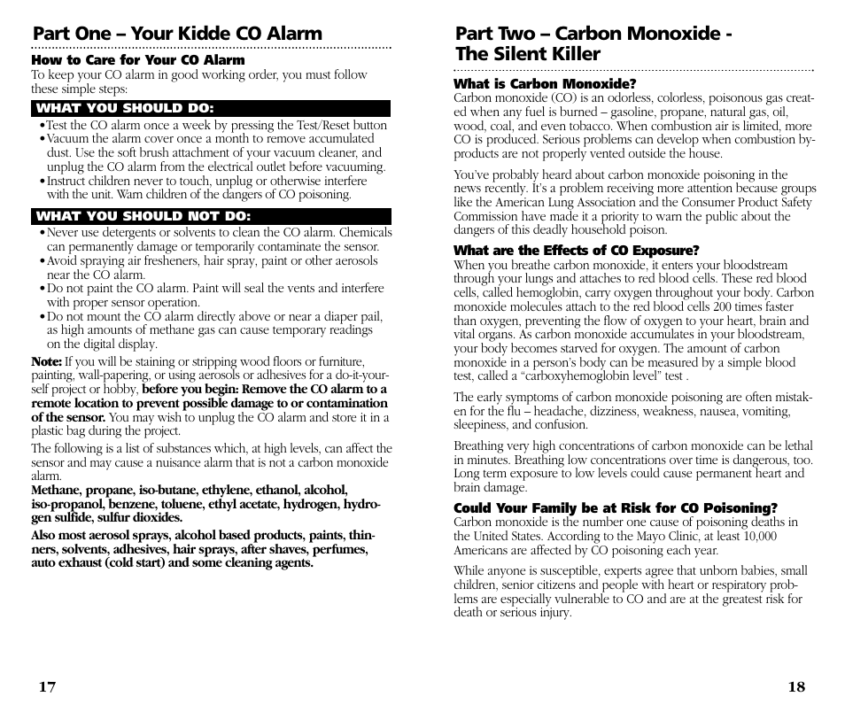 Kidde KN-COB-DP-H User Manual | Page 10 / 19