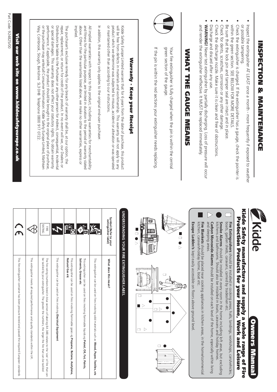 Kidde 924825/00 User Manual | 2 pages