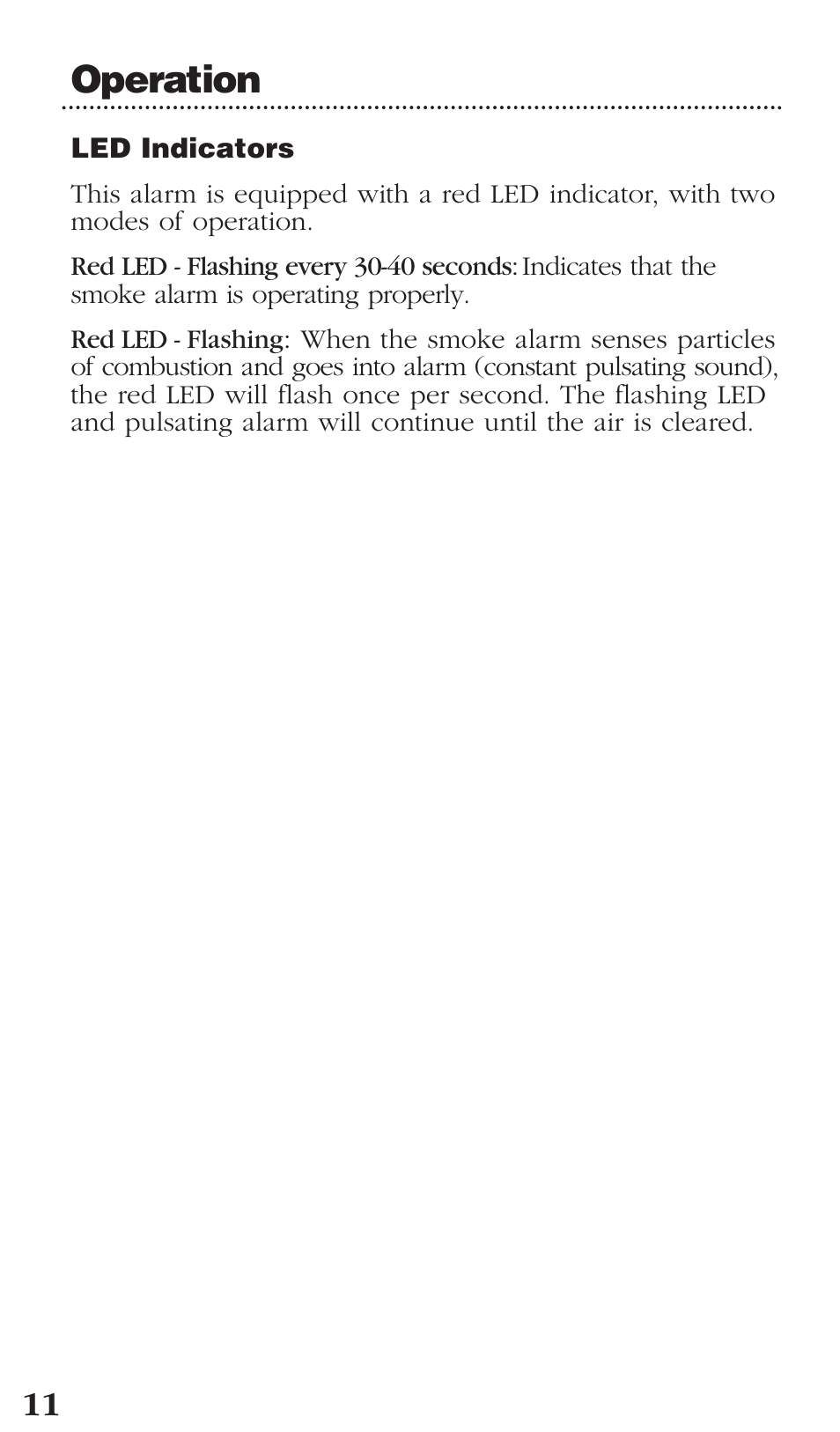 Operation | Kidde 0976CA User Manual | Page 12 / 22