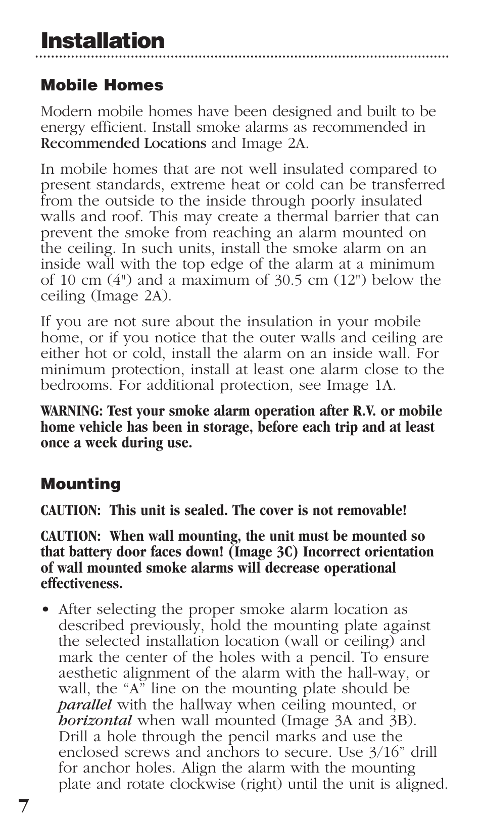 Installation | Kidde 0976CA User Manual | Page 8 / 22