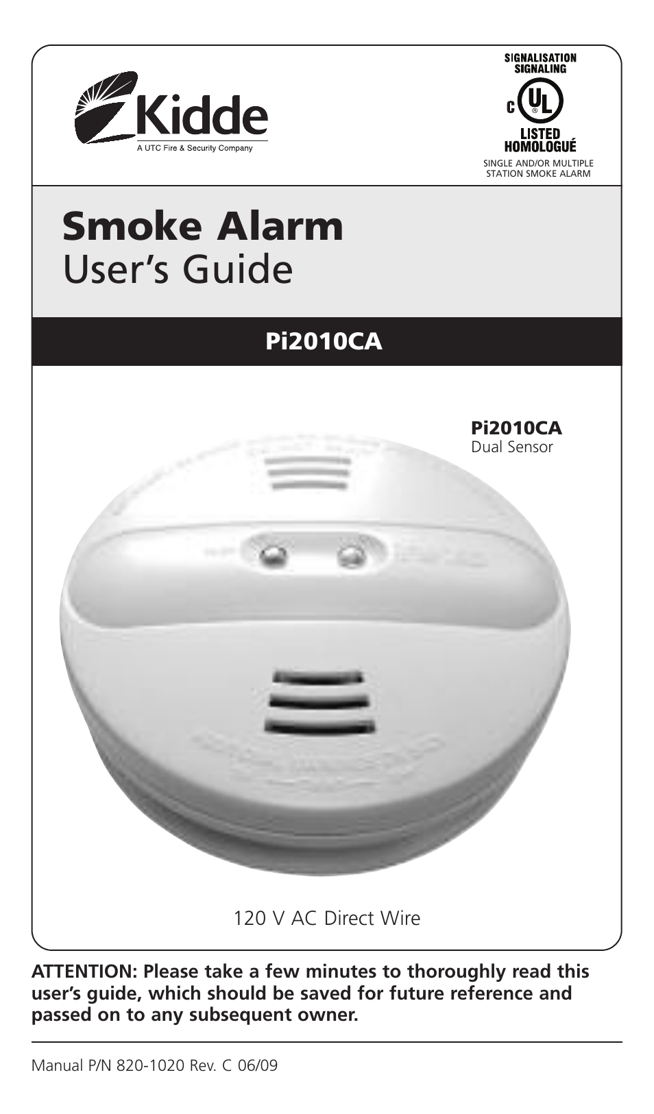 Kidde PI2000CA User Manual | 24 pages