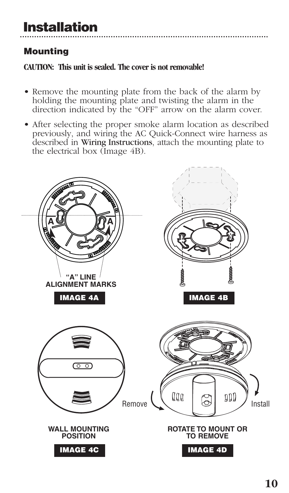 Installation | Kidde PI2000CA User Manual | Page 11 / 24