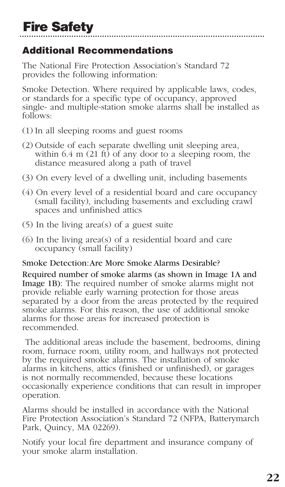 Fire safety | Kidde PI2000CA User Manual | Page 23 / 24