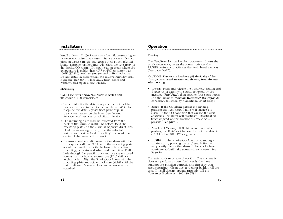 Kidde KN-COSM-BCA User Manual | Page 9 / 16