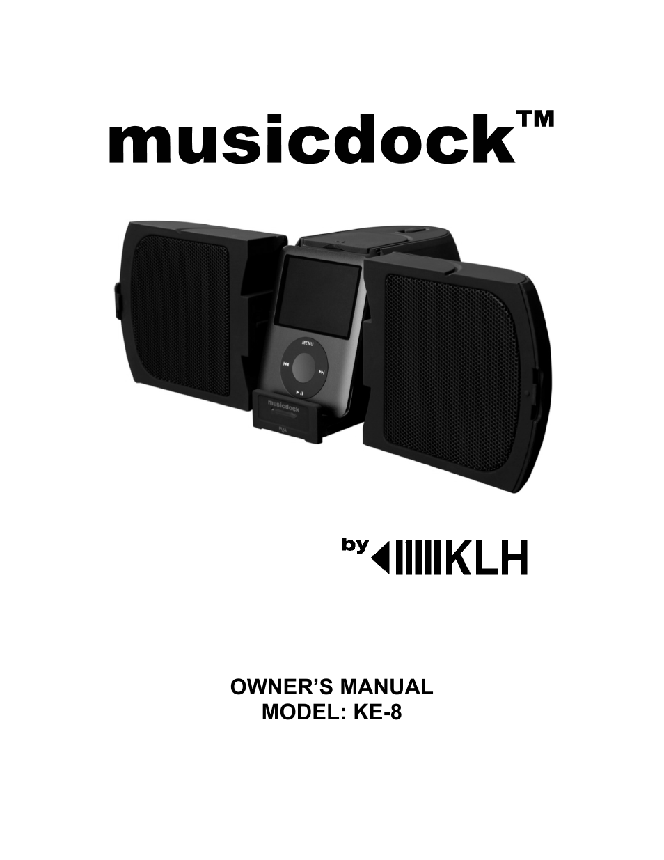 KLH MUSICDOCK KE-8 User Manual | 8 pages