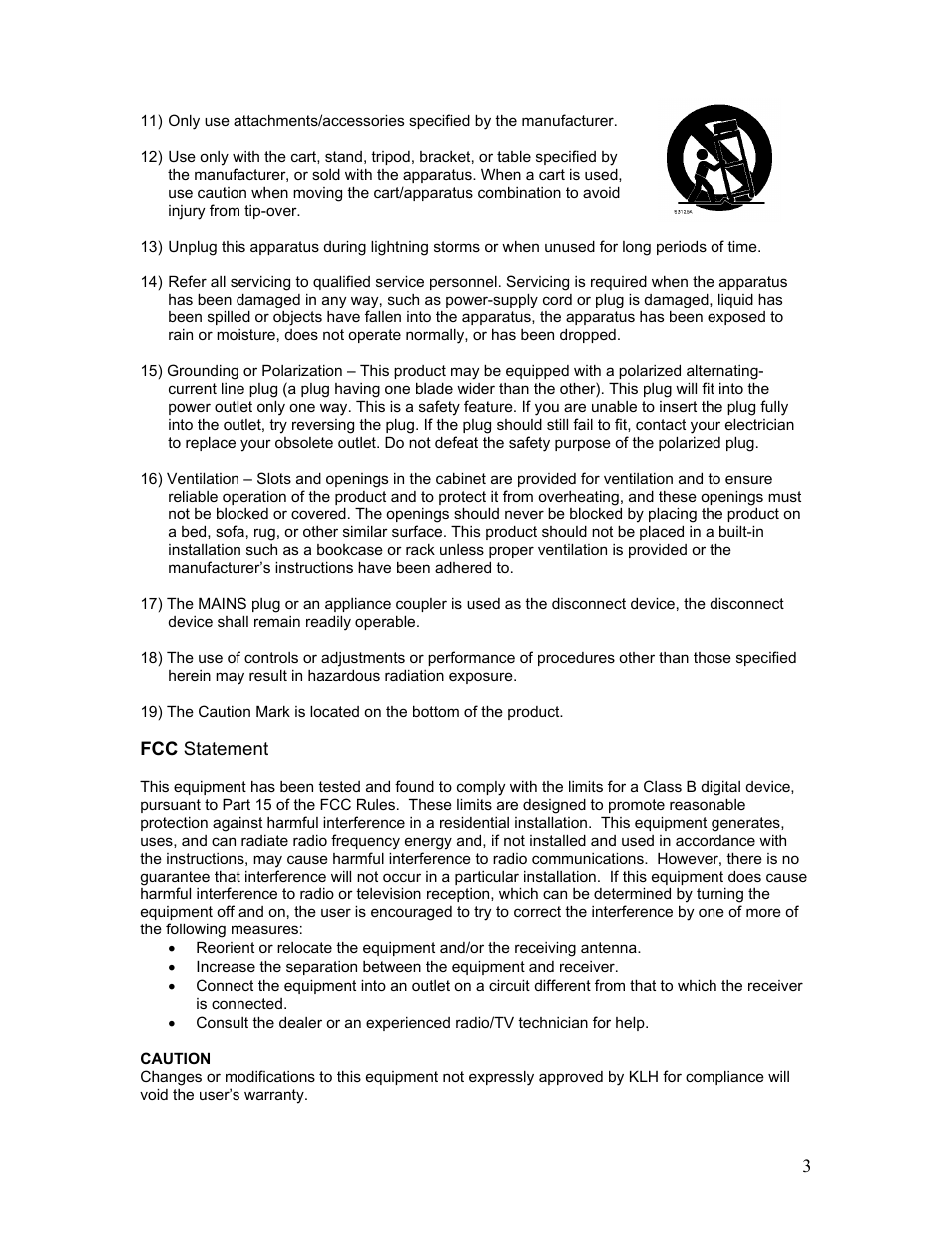 KLH MUSICDOCK KS-600 User Manual | Page 3 / 20