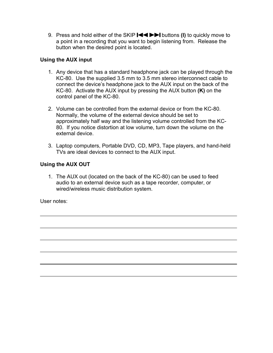 KLH MUSICDOCK KC-80 User Manual | Page 15 / 16