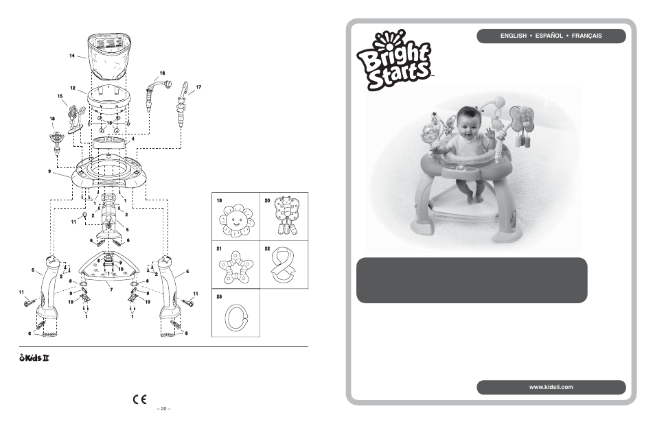 Kids II Bright Starts 6803-NU User Manual | 10 pages