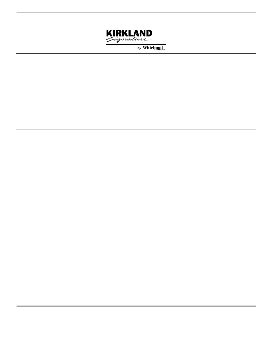 Warranty, Dishwasher warranty | Kirkland Signature WHIRLPOOL 8051560 User Manual | Page 24 / 24