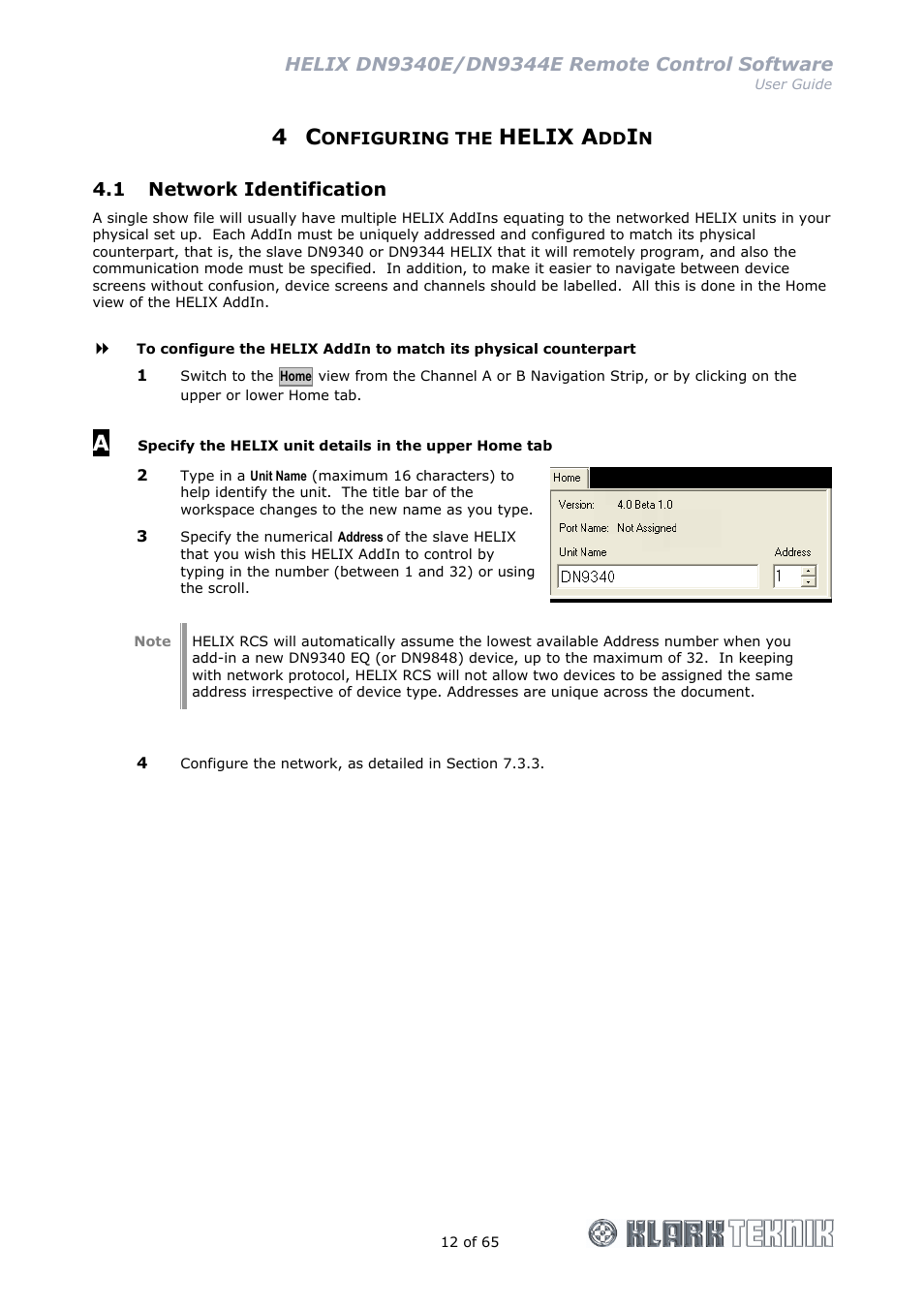 Helix a | Klark Teknik DN9344E User Manual | Page 12 / 65