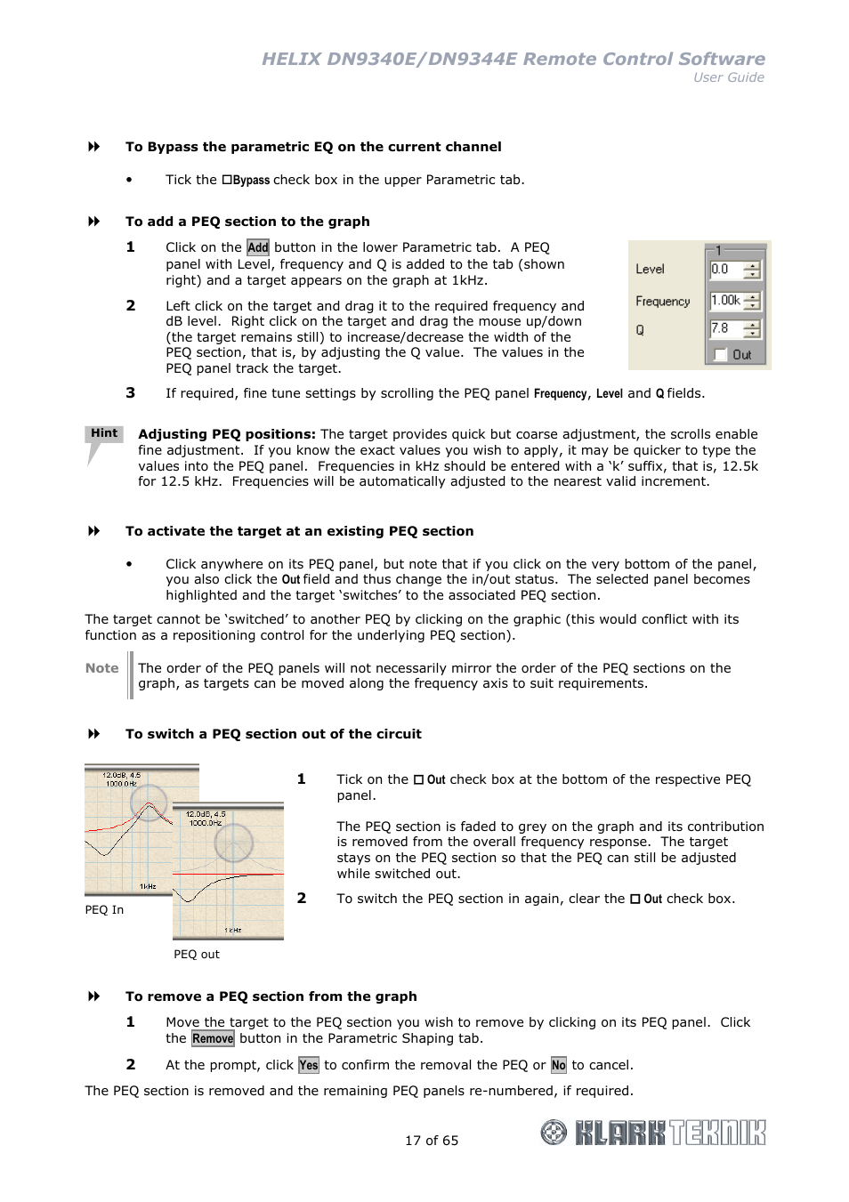 Klark Teknik DN9344E User Manual | Page 17 / 65