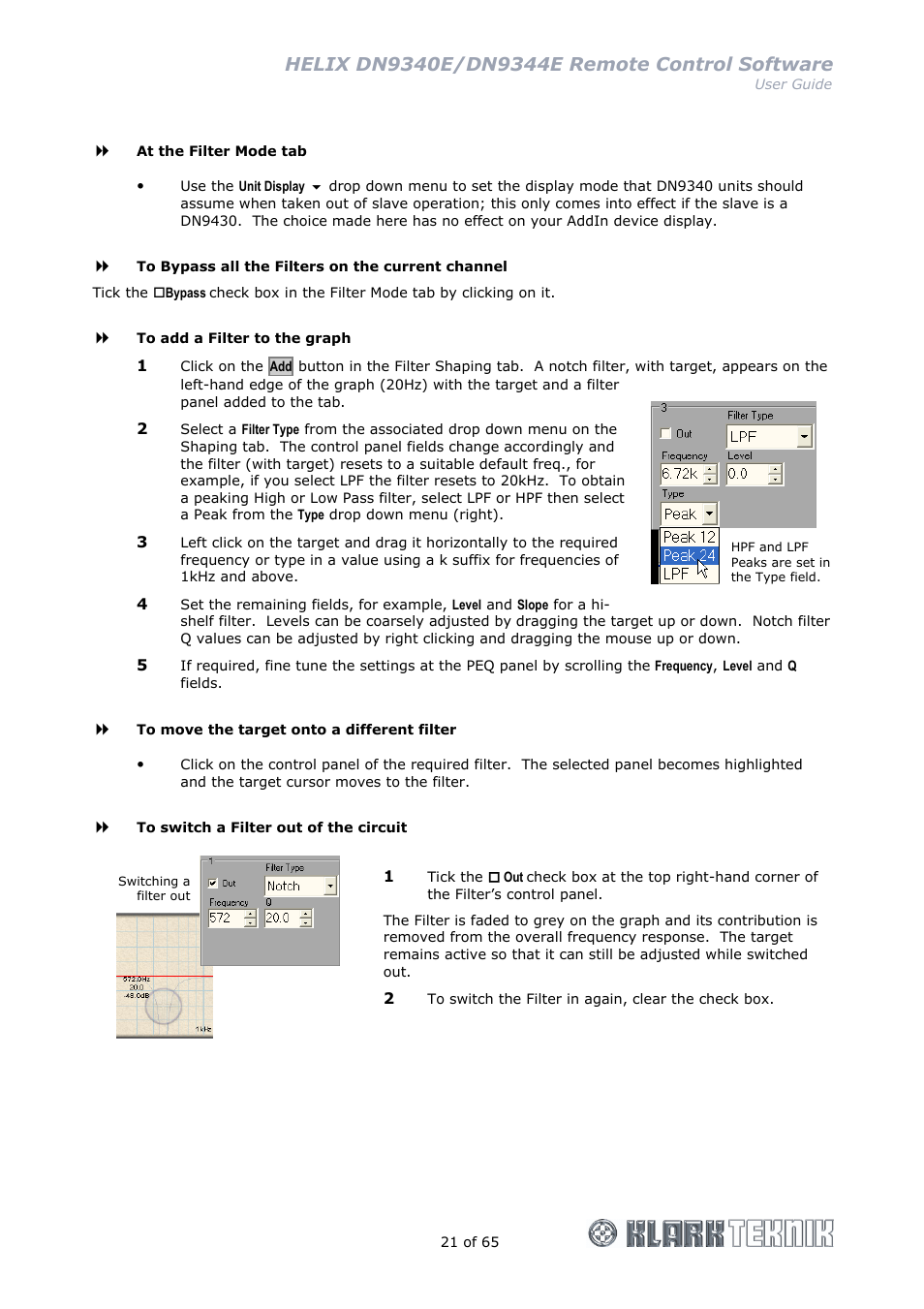 Klark Teknik DN9344E User Manual | Page 21 / 65