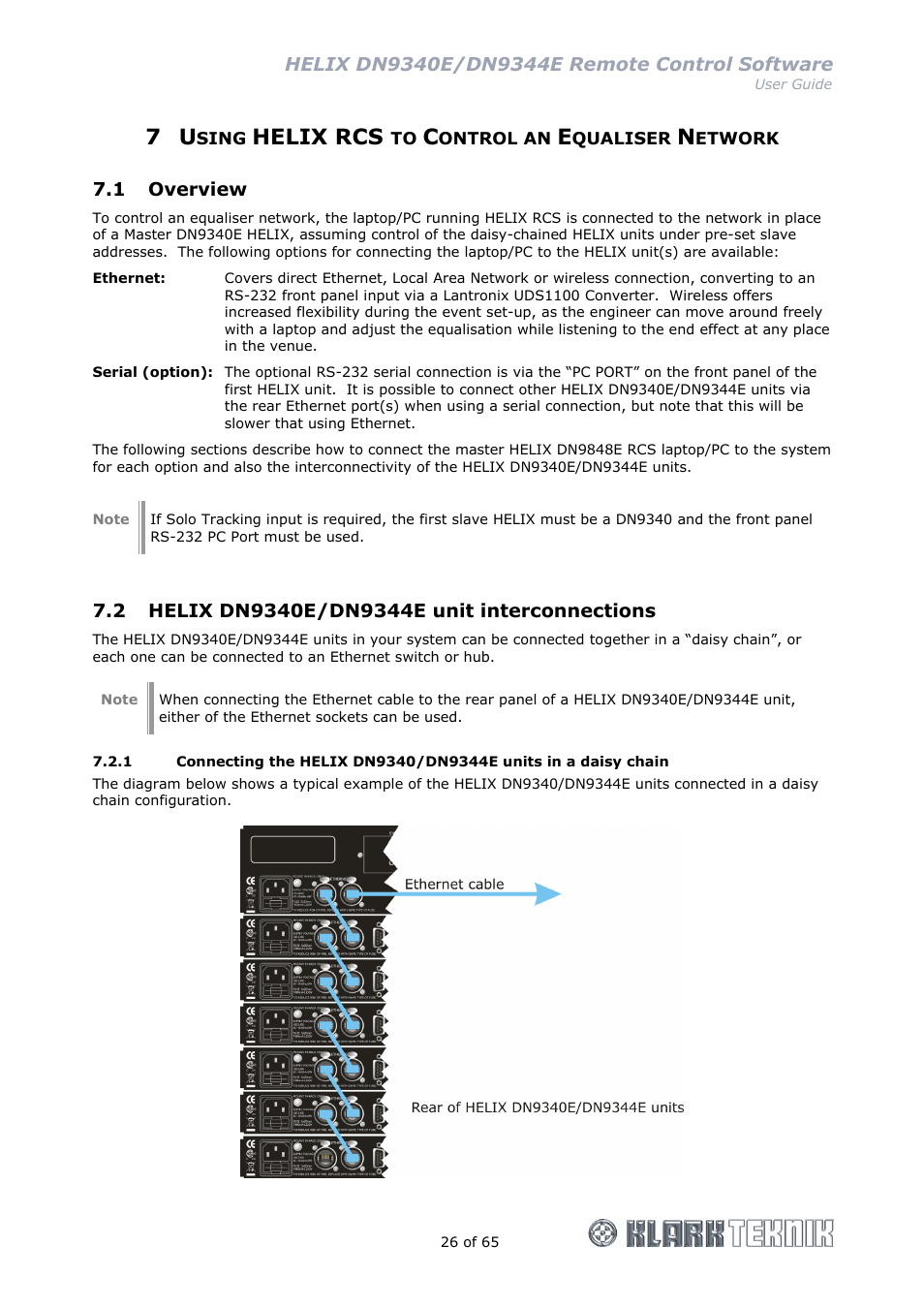 Helix rcs | Klark Teknik DN9344E User Manual | Page 26 / 65