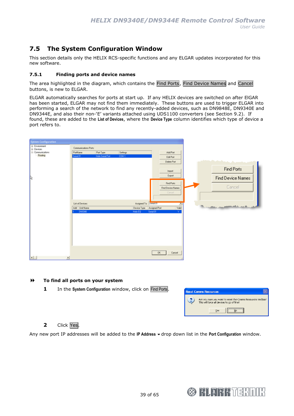 5 the system configuration window | Klark Teknik DN9344E User Manual | Page 39 / 65