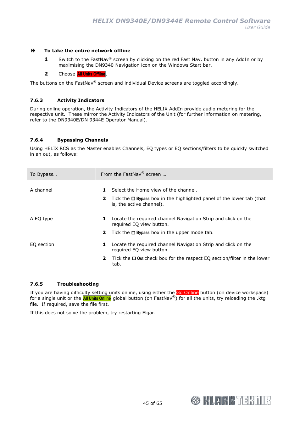 Klark Teknik DN9344E User Manual | Page 45 / 65