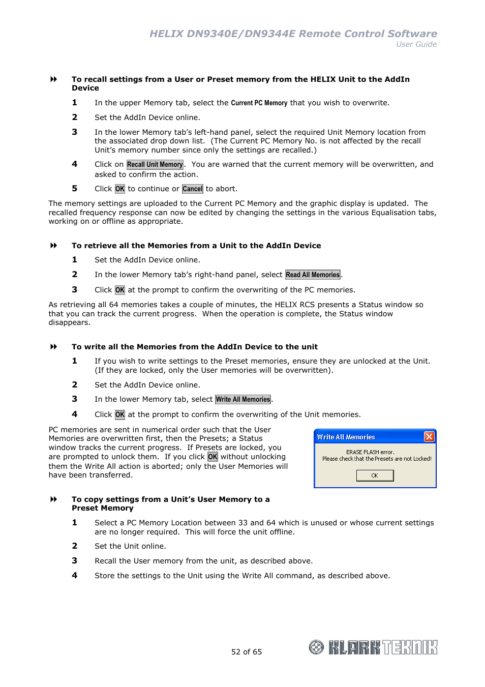 Klark Teknik DN9344E User Manual | Page 52 / 65