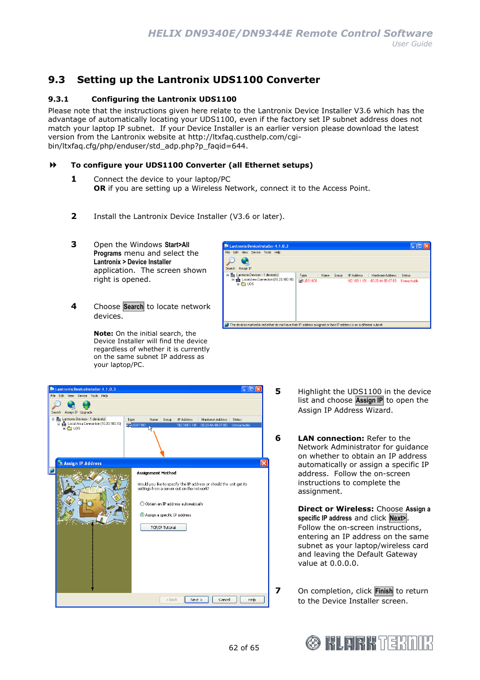 Klark Teknik DN9344E User Manual | Page 62 / 65