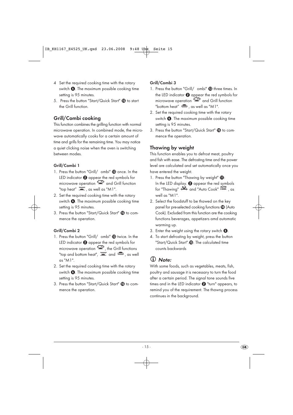 Kompernass KH1167 User Manual | Page 17 / 33