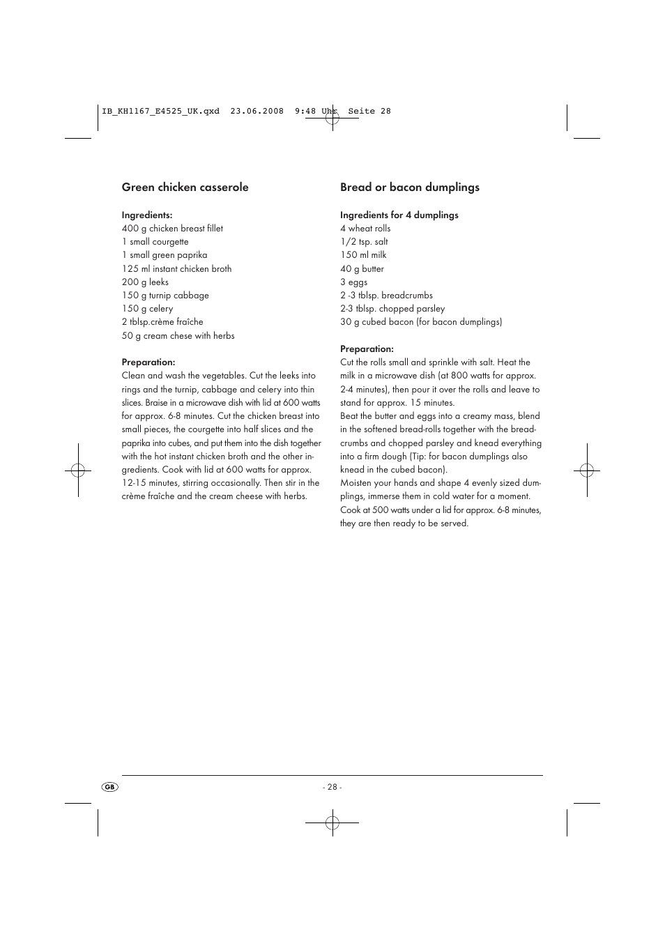 Kompernass KH1167 User Manual | Page 30 / 33