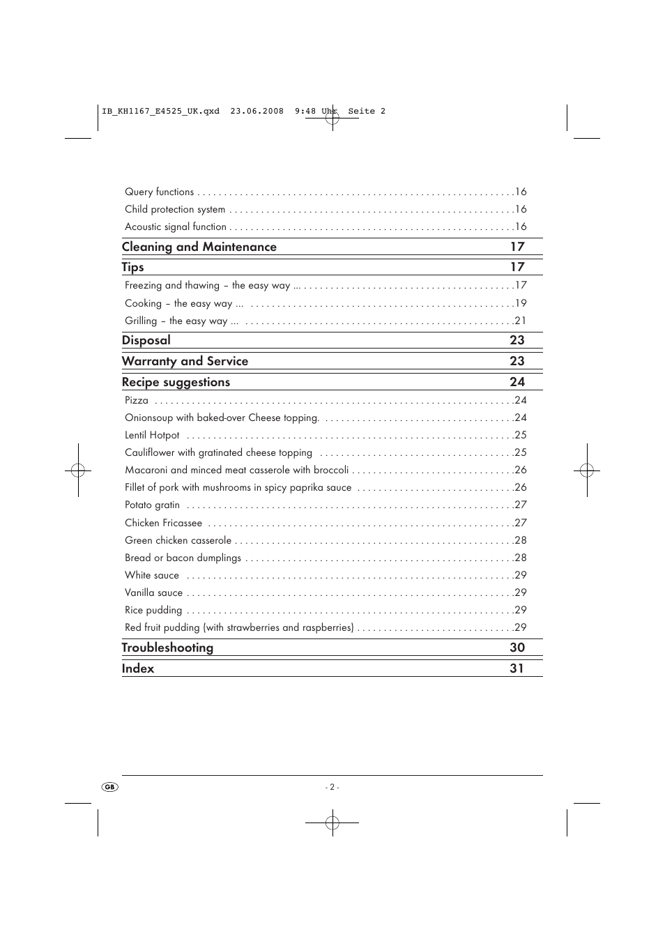 Kompernass KH1167 User Manual | Page 4 / 33