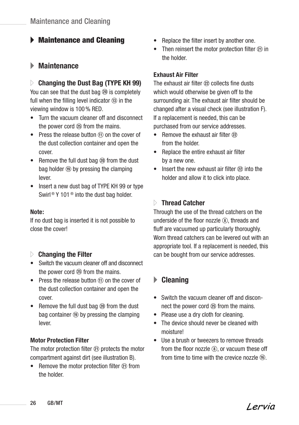 A maintenance and cleaning a maintenance, Acleaning, Maintenance and cleaning | Kompernass KH 3158 User Manual | Page 24 / 34