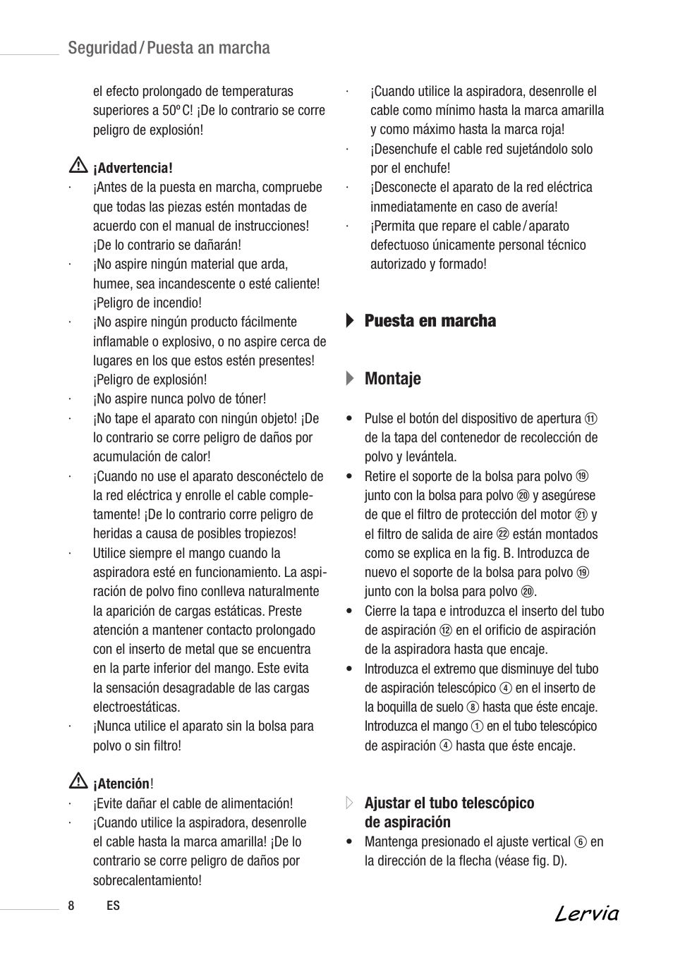 A puesta en marcha a montaje, Seguridad / puesta an marcha | Kompernass KH 3158 User Manual | Page 6 / 34