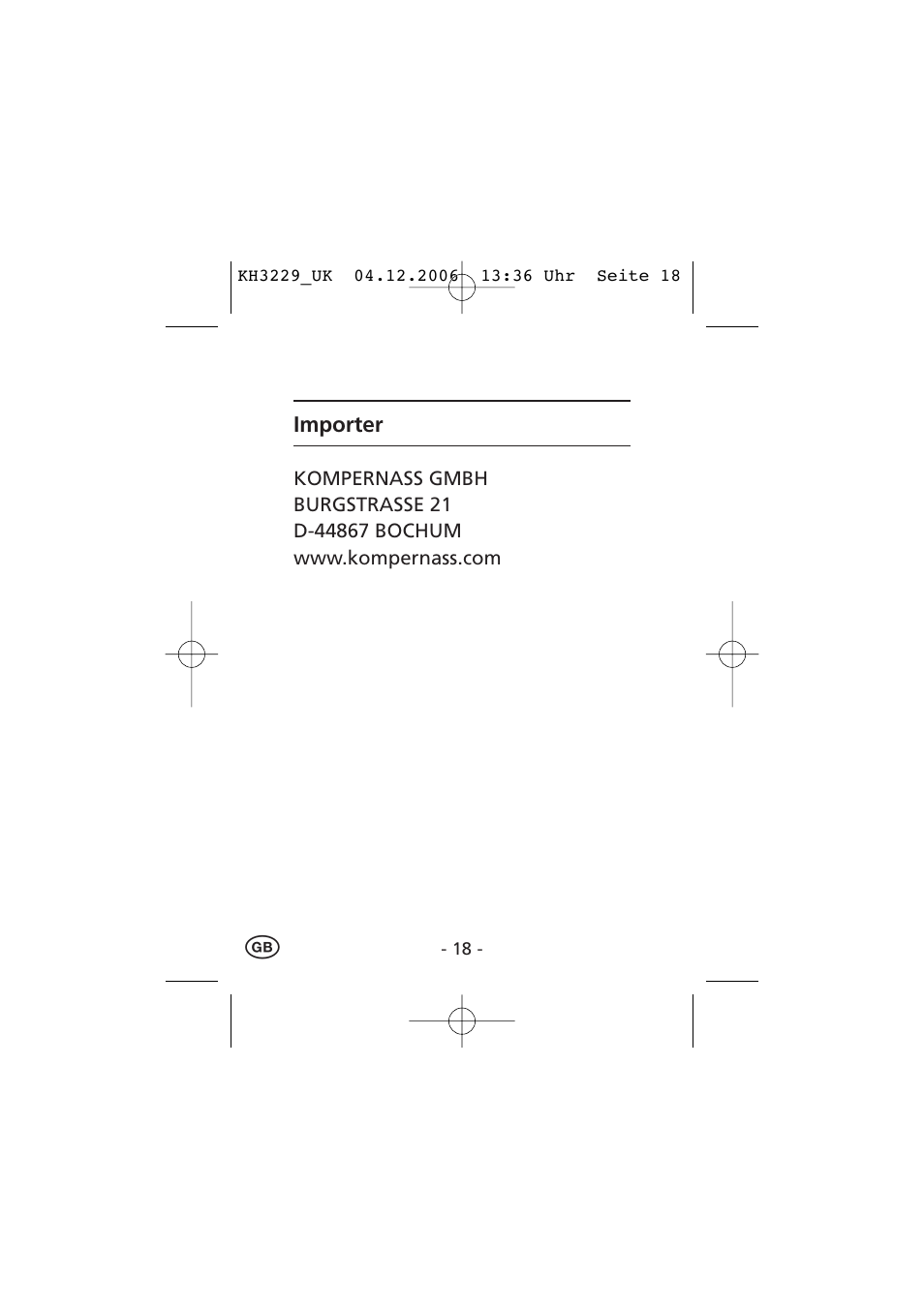 Kompernass KH3229-09/06-V2 User Manual | Page 20 / 20