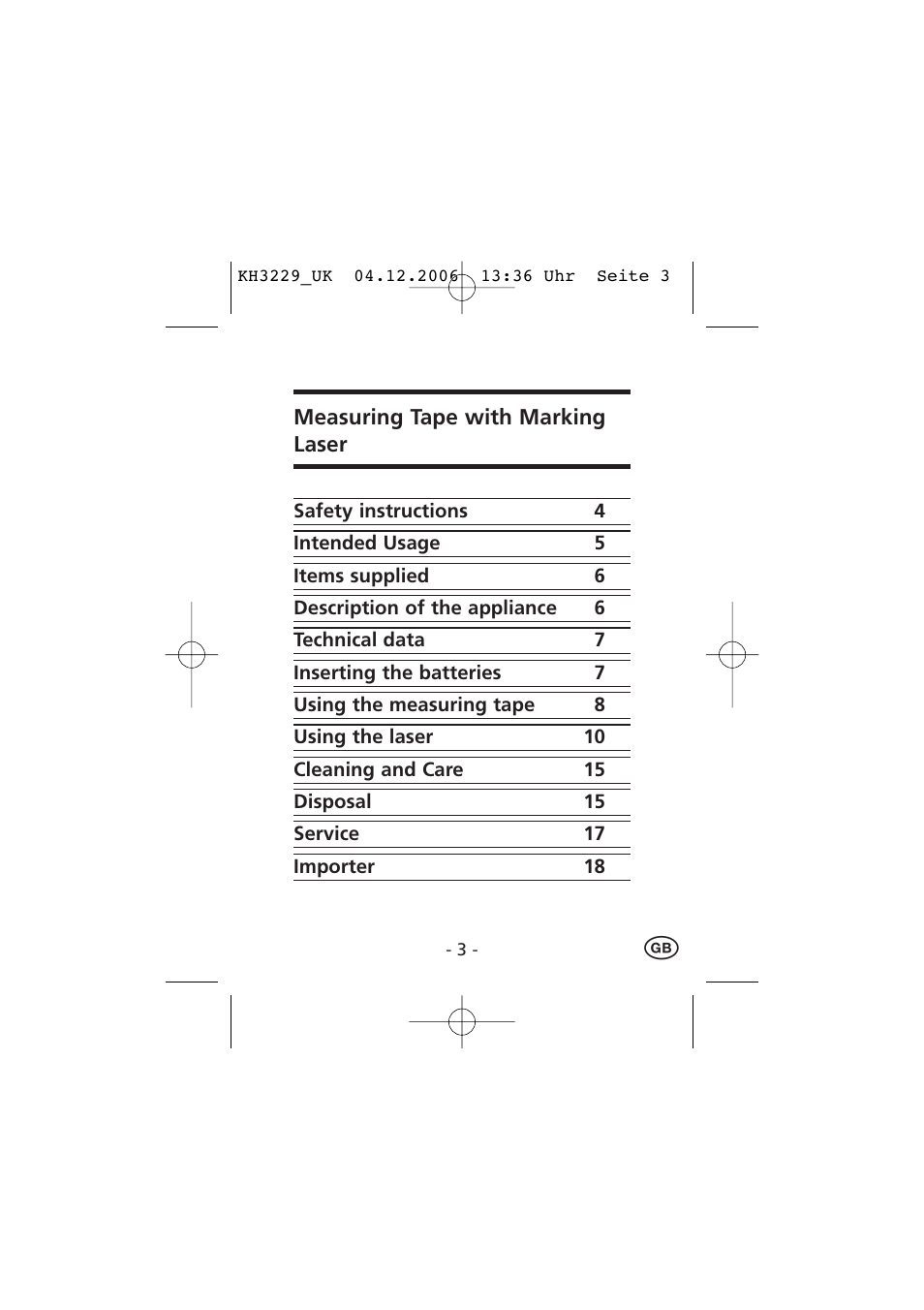 Kompernass KH3229-09/06-V2 User Manual | Page 5 / 20