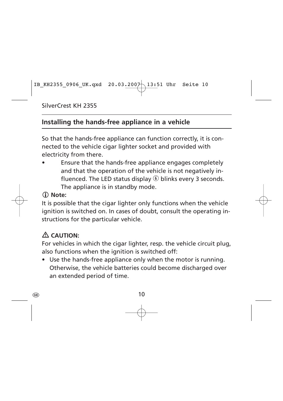 Kompernass KH 2355 User Manual | Page 12 / 24