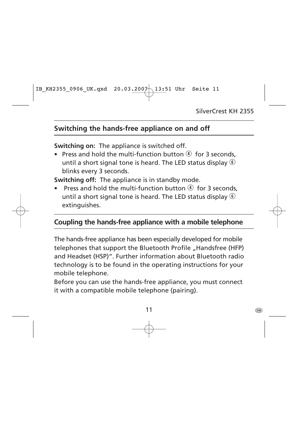 Kompernass KH 2355 User Manual | Page 13 / 24