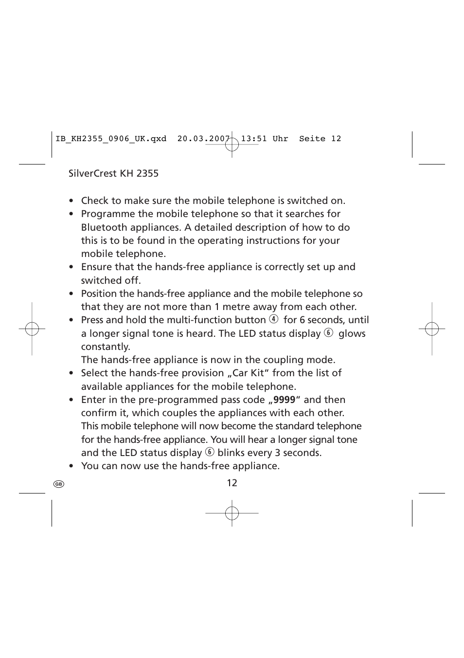 Kompernass KH 2355 User Manual | Page 14 / 24