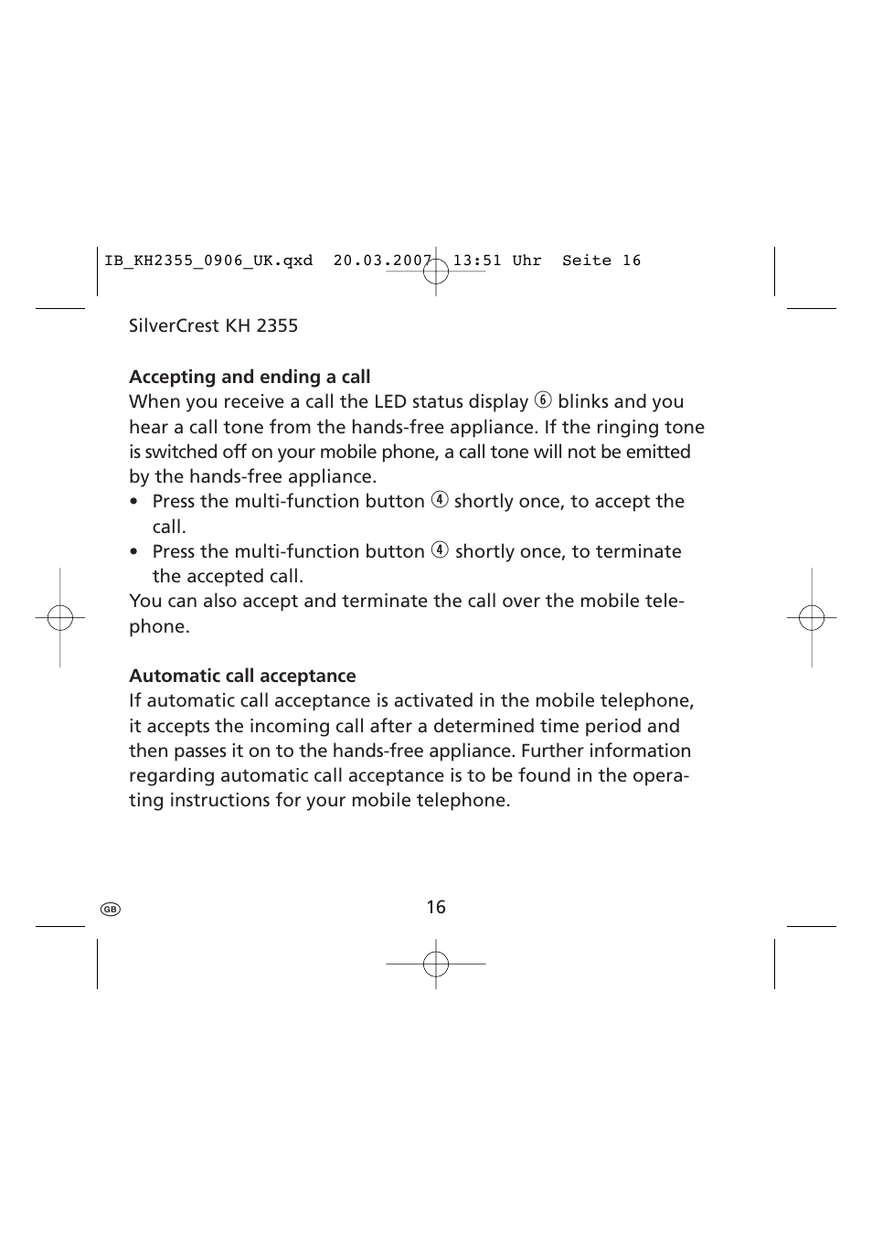 Kompernass KH 2355 User Manual | Page 18 / 24