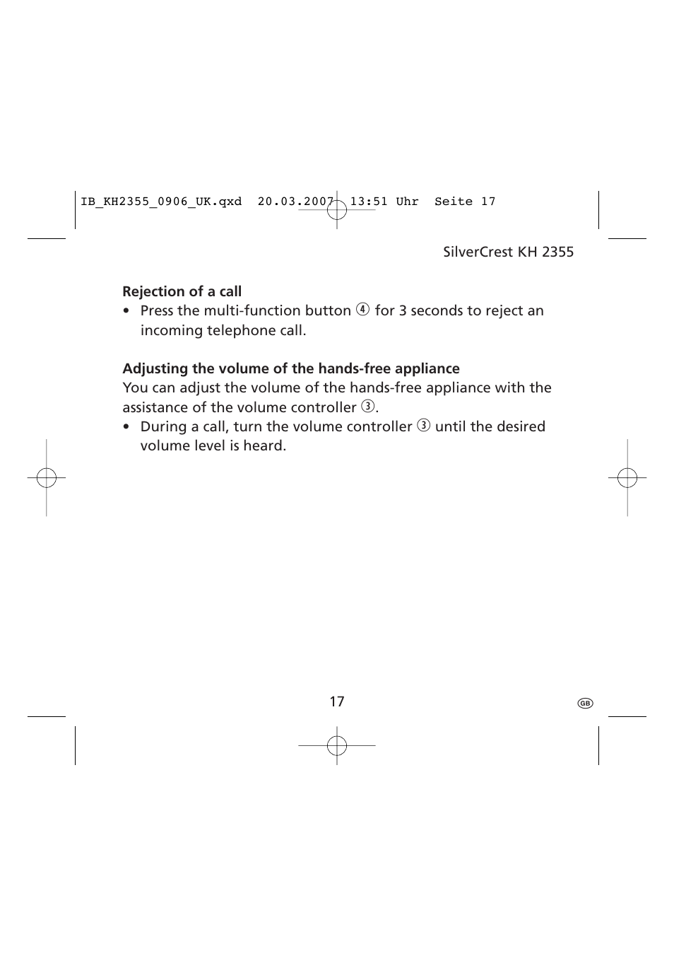 Kompernass KH 2355 User Manual | Page 19 / 24