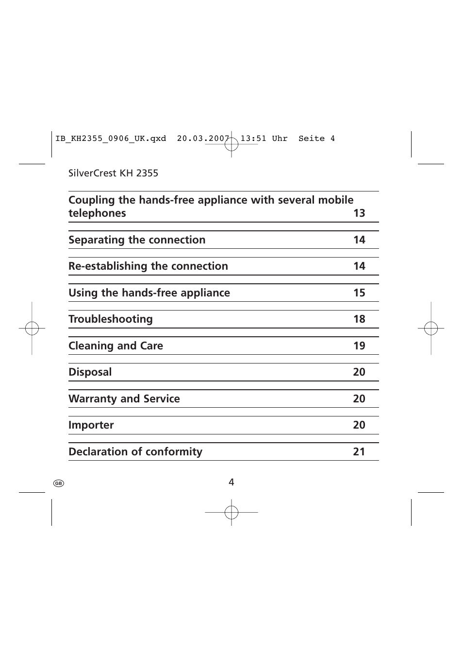 Kompernass KH 2355 User Manual | Page 6 / 24