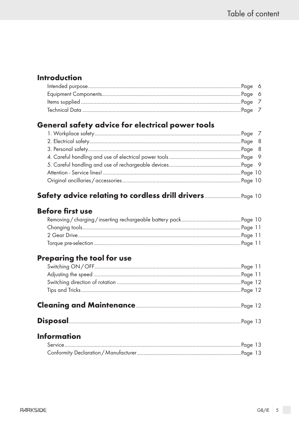 Table of content | Kompernass KH 3188 User Manual | Page 3 / 31