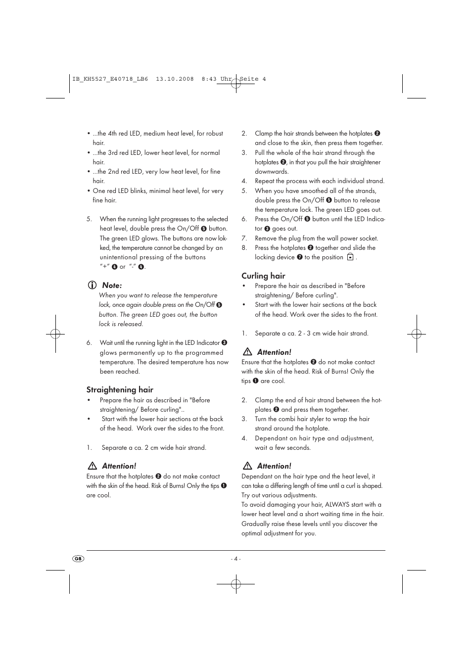 Kompernass KH5527 User Manual | Page 6 / 8