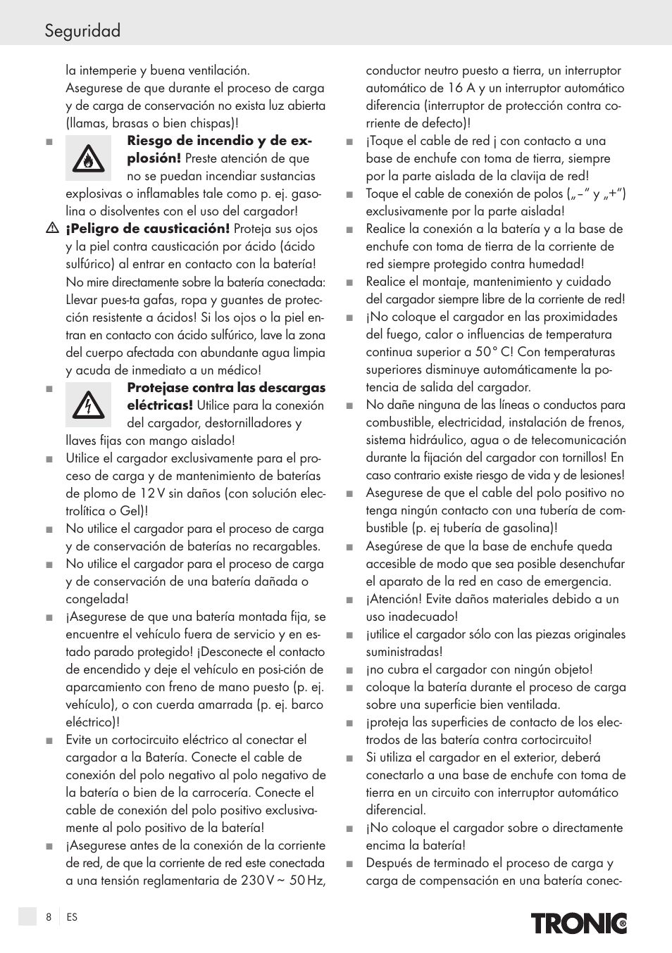 Seguridad | Kompernass T4X User Manual | Page 6 / 34