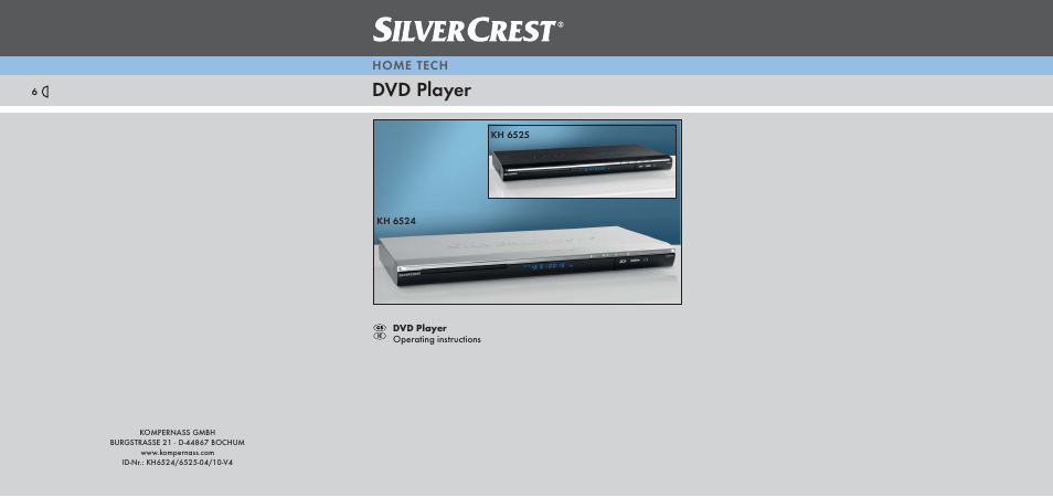 Kompernass SILVERCREST KH6525 User Manual | 26 pages