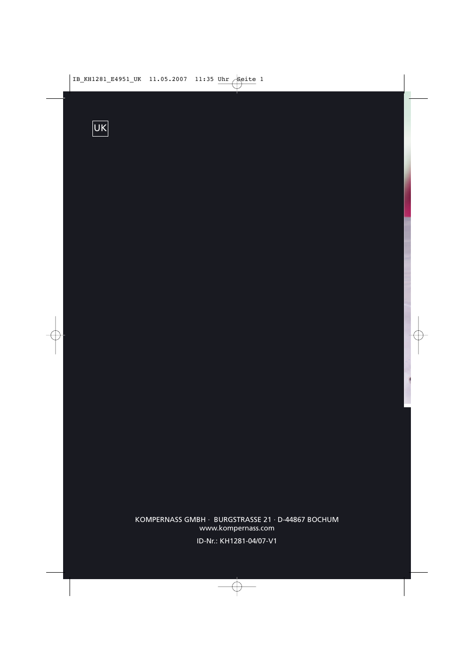 Kompernass KH1281-04/07-V1 User Manual | 10 pages