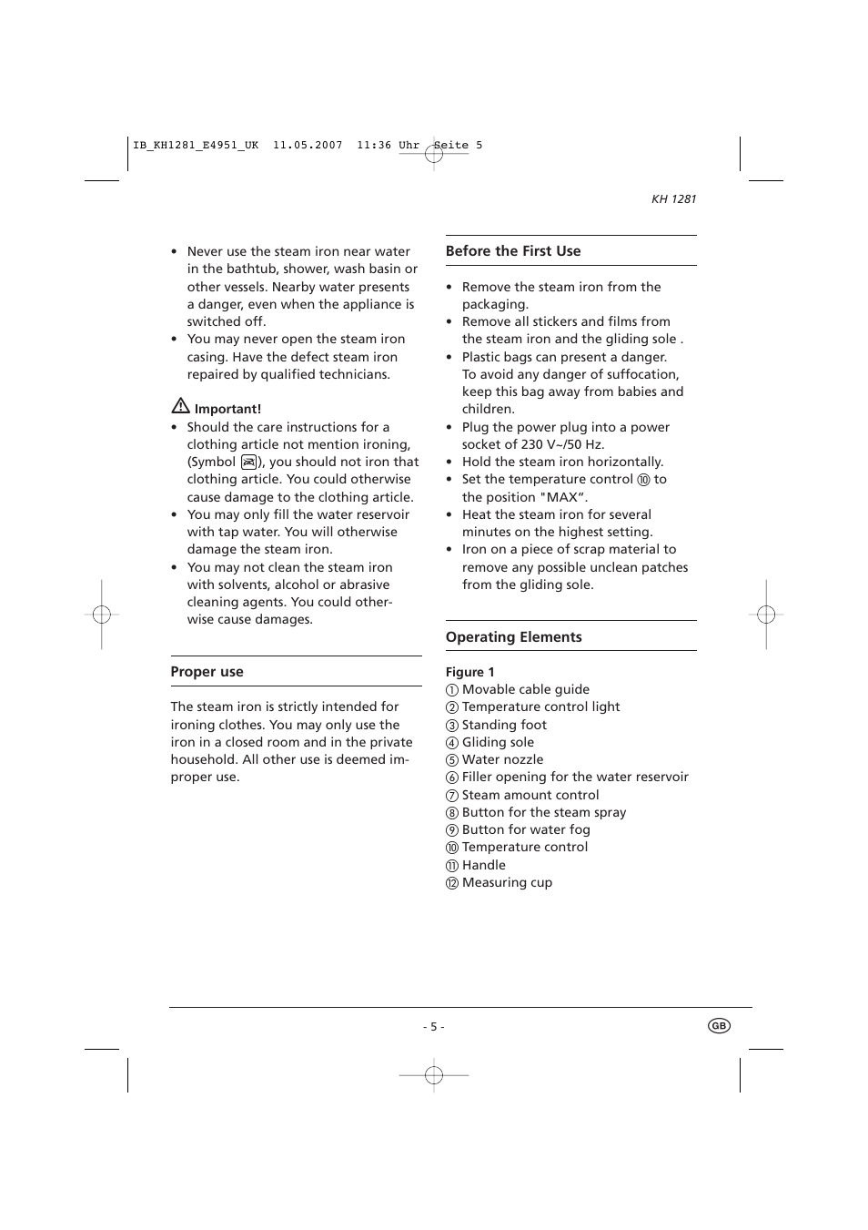 Kompernass KH1281-04/07-V1 User Manual | Page 7 / 10