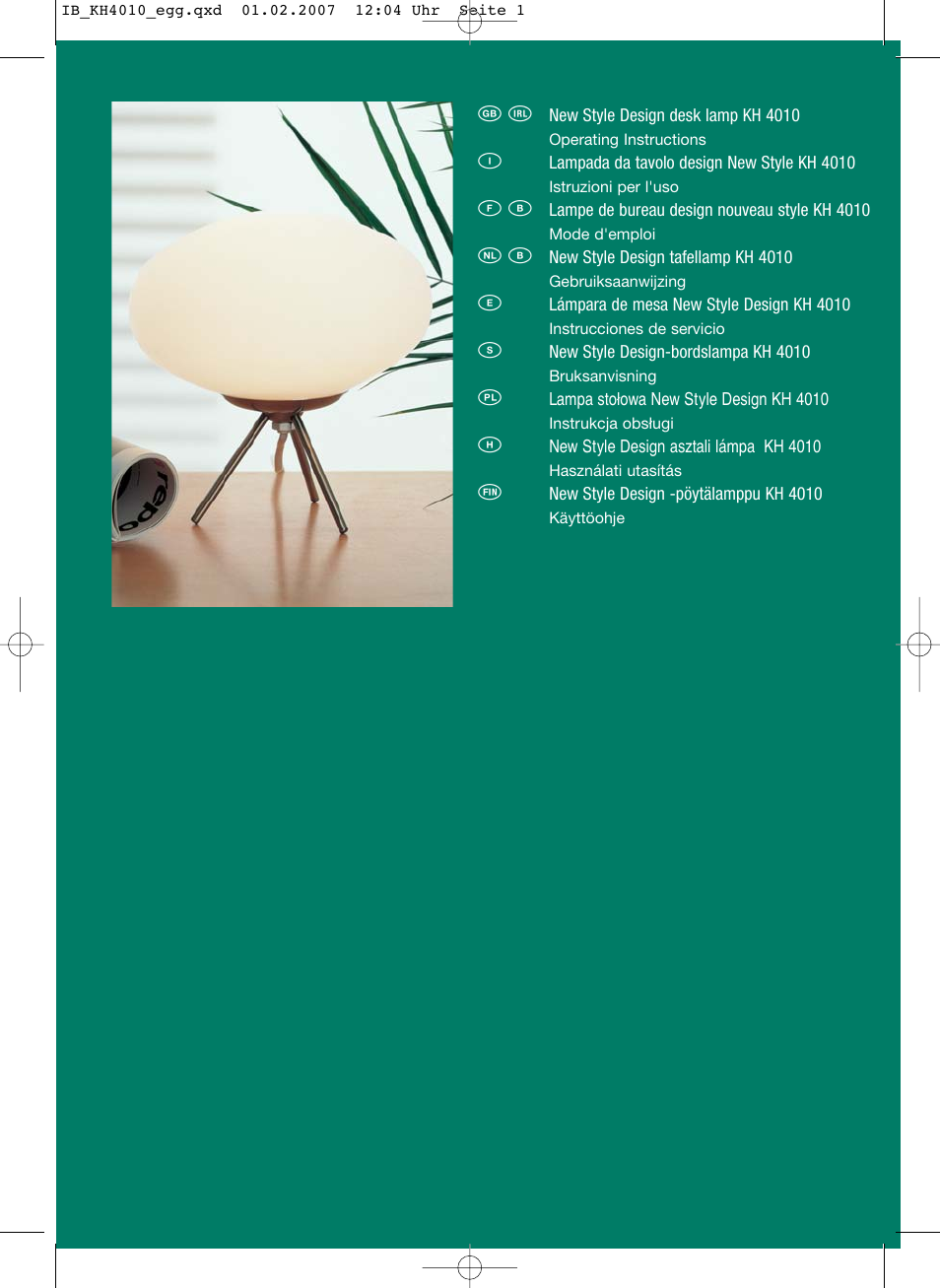 Kompernass KH 4010 User Manual | 22 pages