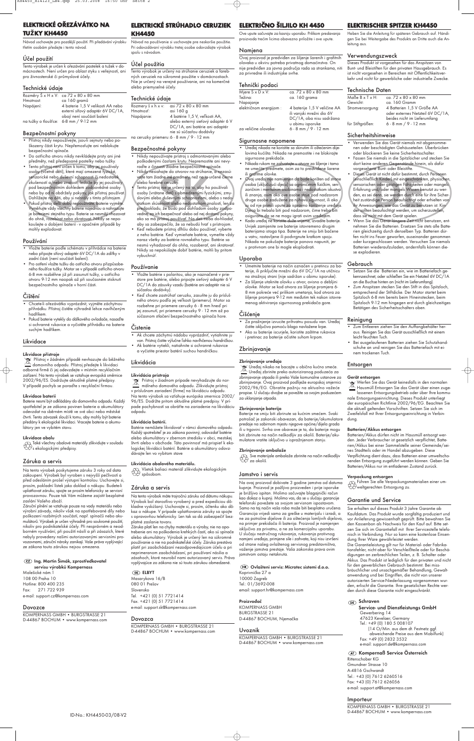 Kompernass KH4450 User Manual | Page 2 / 2