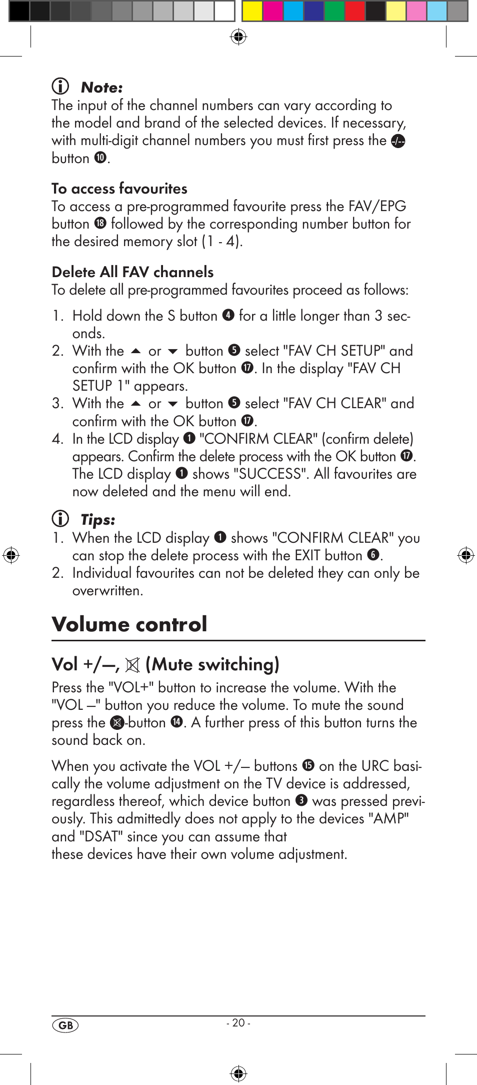 Volume control, Vol +/—, (mute switching) | Kompernass SILVERCREST KH 2156 User Manual | Page 22 / 26