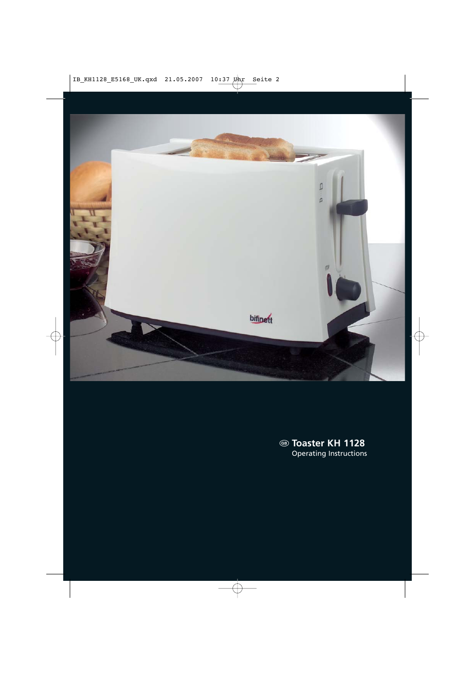 Toaster kh 1128 | Kompernass KH 1128 User Manual | Page 2 / 8