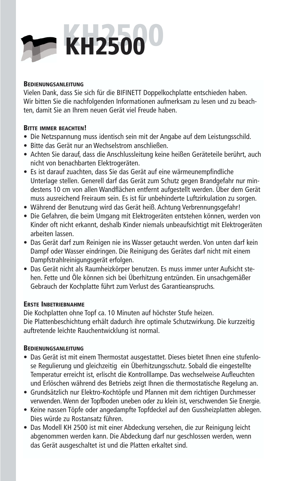 Kh2500 | Kompernass KH 2500 User Manual | Page 2 / 24