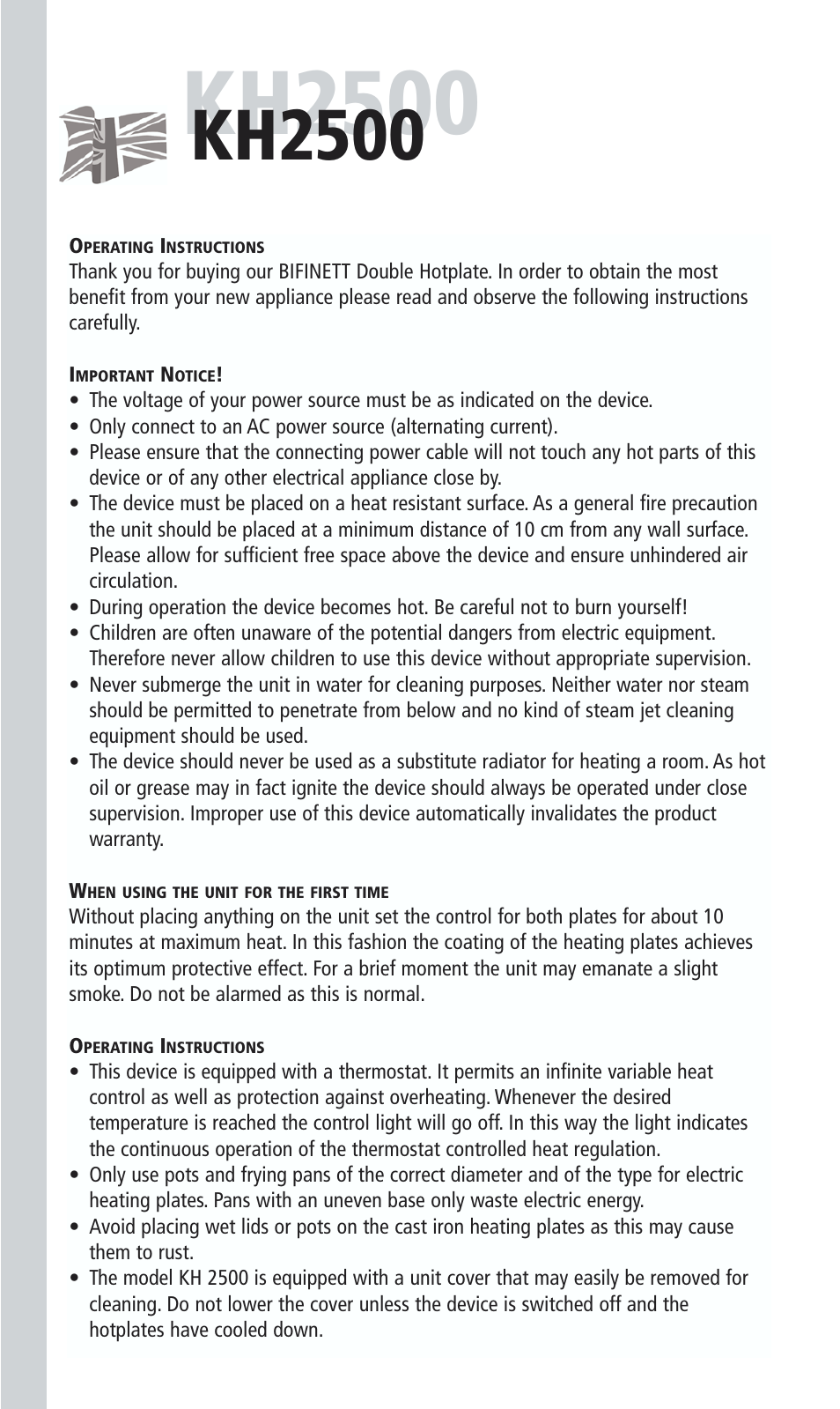 Kh2500 | Kompernass KH 2500 User Manual | Page 4 / 24
