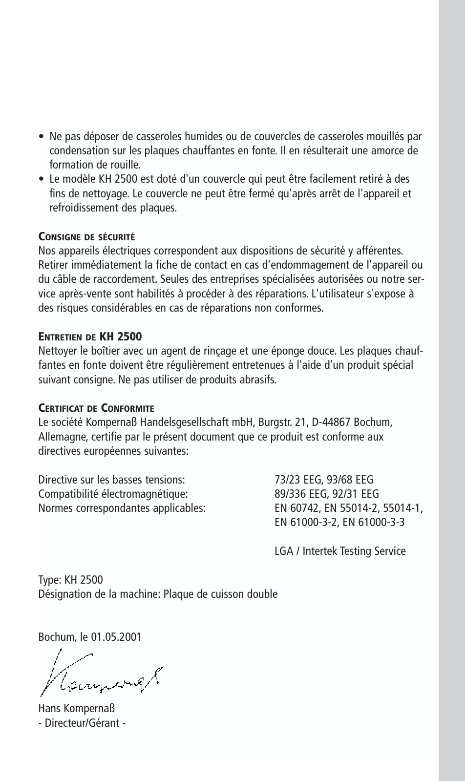 Kompernass KH 2500 User Manual | Page 7 / 24